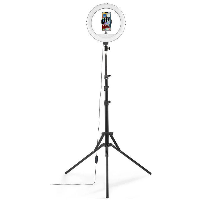 Hama 00004678 SpotLight Steady 120 III anello di illuminazione LED 160 LED 1020 lm 3000K-6500K colore Nero Bianco