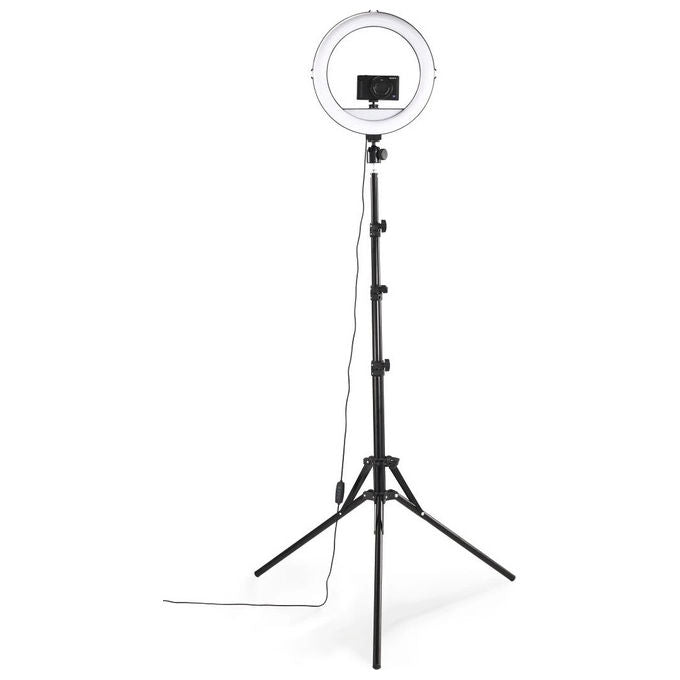 Hama 00004678 SpotLight Steady 120 III anello di illuminazione LED 160 LED 1020 lm 3000K-6500K colore Nero Bianco
