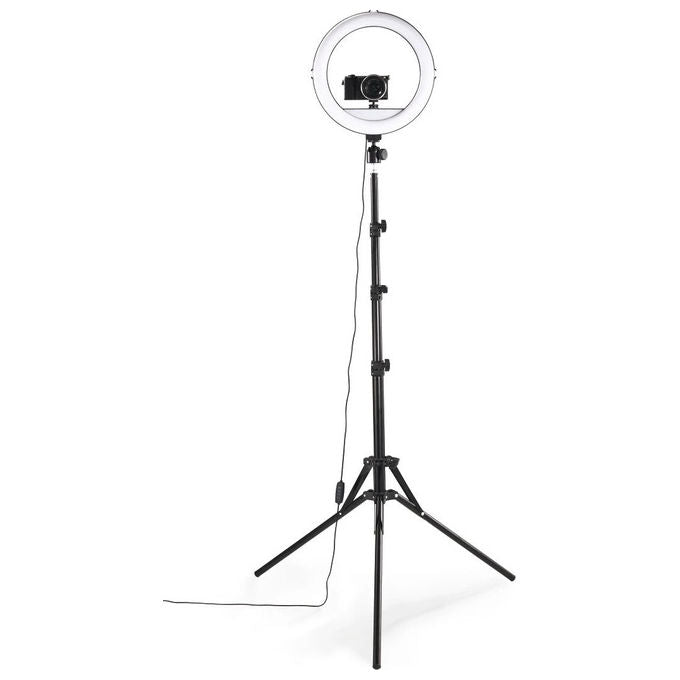 Hama 00004678 SpotLight Steady 120 III anello di illuminazione LED 160 LED 1020 lm 3000K-6500K colore Nero Bianco