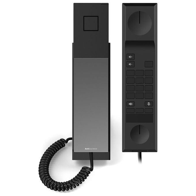 Snom 00007032 HD30LA Telefono IP Cornetta Cablata Antibatterico Montabile a Parete colore Nero