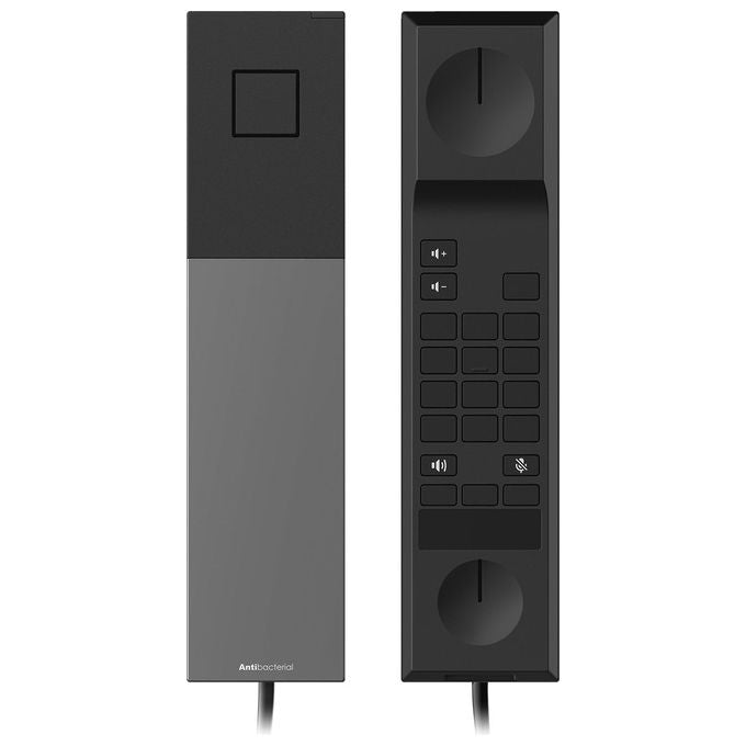 Snom 00007032 HD30LA Telefono IP Cornetta Cablata Antibatterico Montabile a Parete colore Nero