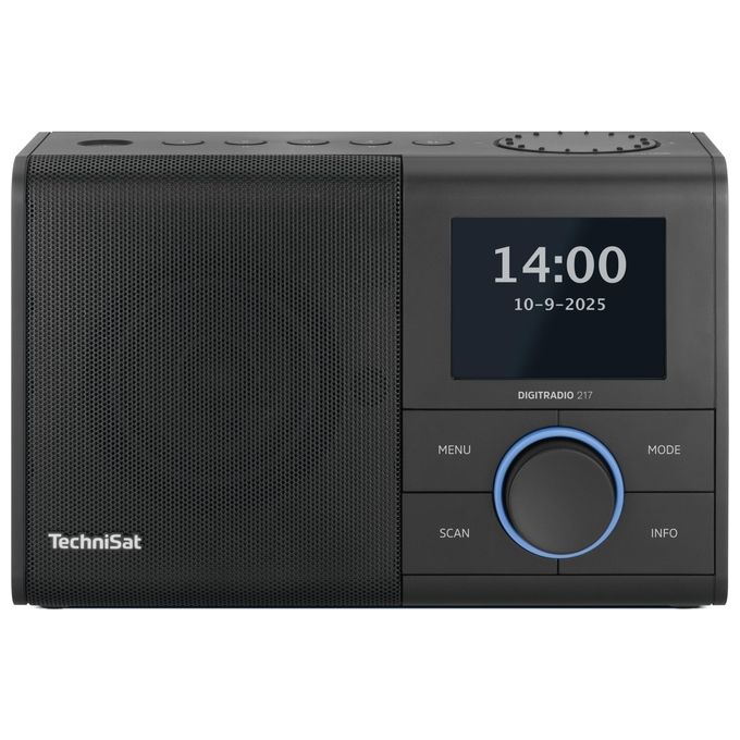 TechniSat 0000-3998 DIGITRADIO 217 Radio Portatile DAB+ FM Bluetooth 3.2'' TFT 5 W colore Nero