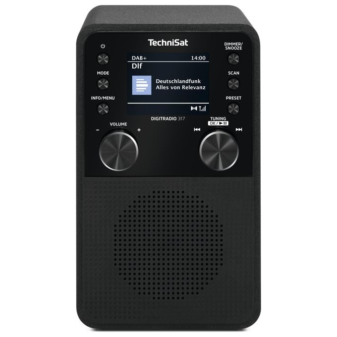 TechniSat DIGITRADIO317 DigitRadio 317 Radio Portatile DAB+ FM Bluetooth Display TFT 2.4'' 3 W 3.5 mm colore Nero