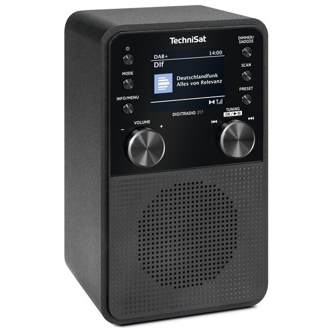 TechniSat DIGITRADIO317 DigitRadio 317 Radio Portatile DAB+ FM Bluetooth Display TFT 2.4'' 3 W 3.5 mm colore Nero