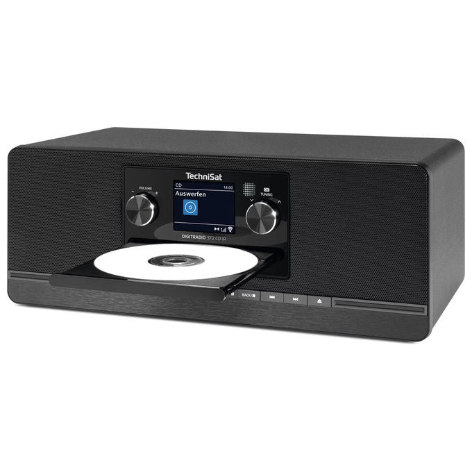 TechniSat 0000-5102 DIGITRADIO 372 CD IR Radio Internet con DAB+ FM Lettore CD Bluetooth 5.0 Display TFT 2.4'' colore Nero