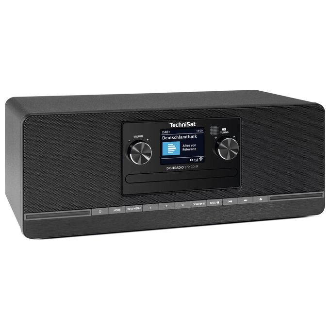 TechniSat 0000-5102 DIGITRADIO 372 CD IR Radio Internet con DAB+ FM Lettore CD Bluetooth 5.0 Display TFT 2.4'' colore Nero