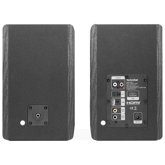 TechniSat 0000-9630 RLS 1 Altoparlante 2-vie 2.0 canali 50 W Con cavo e senza cavo Bluetooth 5.3 colore Nero