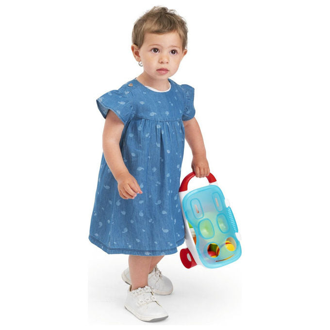 Chicco 00012149000000 Gioco Carretto dei Gelati 2in1 con Attivita' di Impilamento e Incastro e Playset da 19 Pezzi colore Multicolore