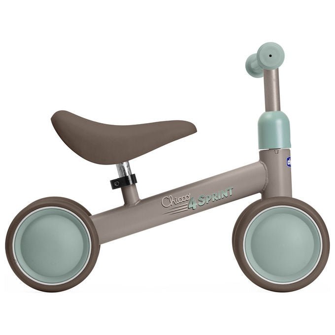 Chicco 00012249000000 4 Sprint Quadriciclo Senza Pedali Telaio Metallo Ruote Gomma 20 Kg 1-3 Anni colore Beige
