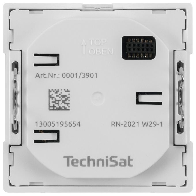 TechniSat 0001-3901 DIGITRADIO UP 55 Radio da muro con sintonizzatore DAB+ e FM Bluetooth 5.0 Wi-Fi OLED display 128 x 64 Pixel colore Bianco