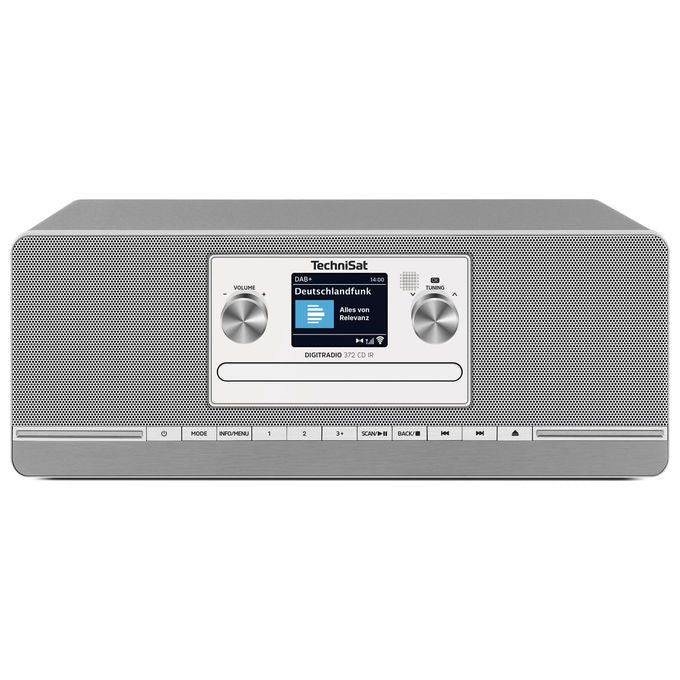TechniSat DIGITRADIO372CDIR DIGITRADIO 372 CD IR Radio Internet Analogico e Digitale DAB+ FM Bluetooth 5.0 Wi-Fi USB colore Antracite Argento