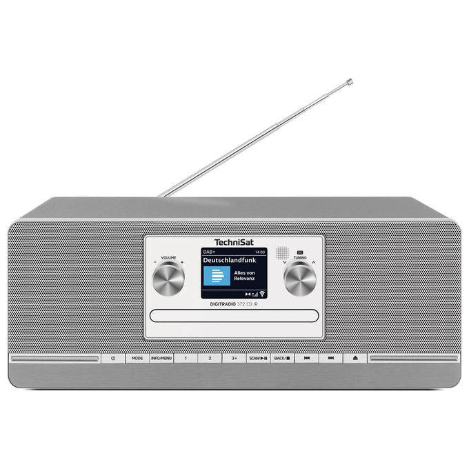 TechniSat DIGITRADIO372CDIR DIGITRADIO 372 CD IR Radio Internet Analogico e Digitale DAB+ FM Bluetooth 5.0 Wi-Fi USB colore Antracite Argento