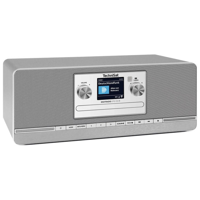 TechniSat DIGITRADIO372CDIR DIGITRADIO 372 CD IR Radio Internet Analogico e Digitale DAB+ FM Bluetooth 5.0 Wi-Fi USB colore Antracite Argento