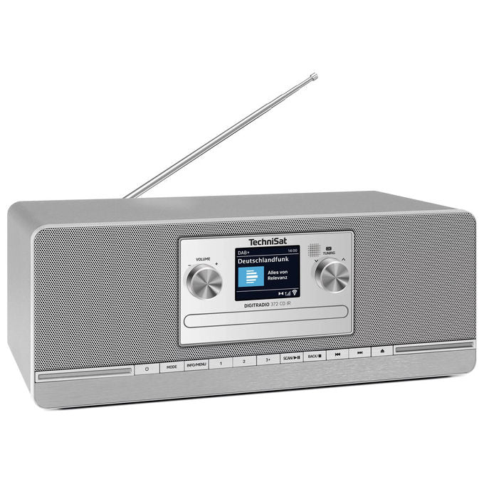 TechniSat DIGITRADIO372CDIR DIGITRADIO 372 CD IR Radio Internet Analogico e Digitale DAB+ FM Bluetooth 5.0 Wi-Fi USB colore Antracite Argento