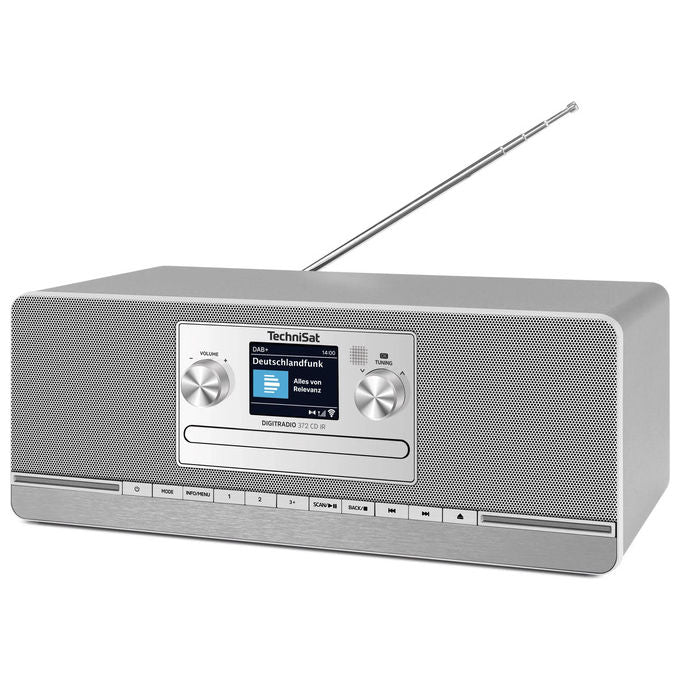 TechniSat DIGITRADIO372CDIR DIGITRADIO 372 CD IR Radio Internet Analogico e Digitale DAB+ FM Bluetooth 5.0 Wi-Fi USB colore Antracite Argento