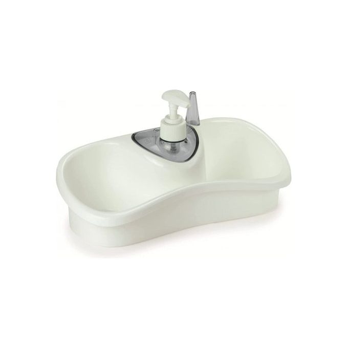 Snips Porta Spugne Saponello con Dosatore Bianco