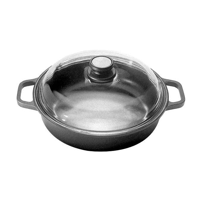 Risoli Tegame 2 Manici con Coperchio 24cm BlackPlus