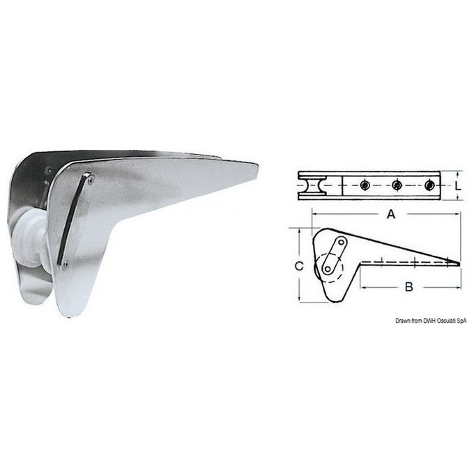 Musone speciale inox per Bruce-Trefoil max 20 kg 01.342.20