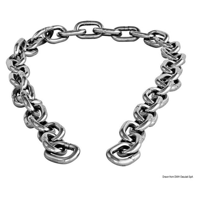 Coppia di spezzoni catena inox 6 mm 01.474.06