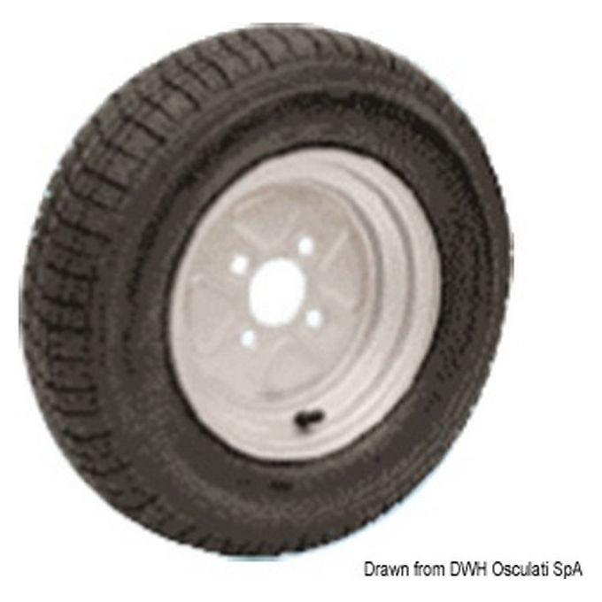 Ruote pneumatiche carrelli alta velocita'' 4-10'' 02.013.06