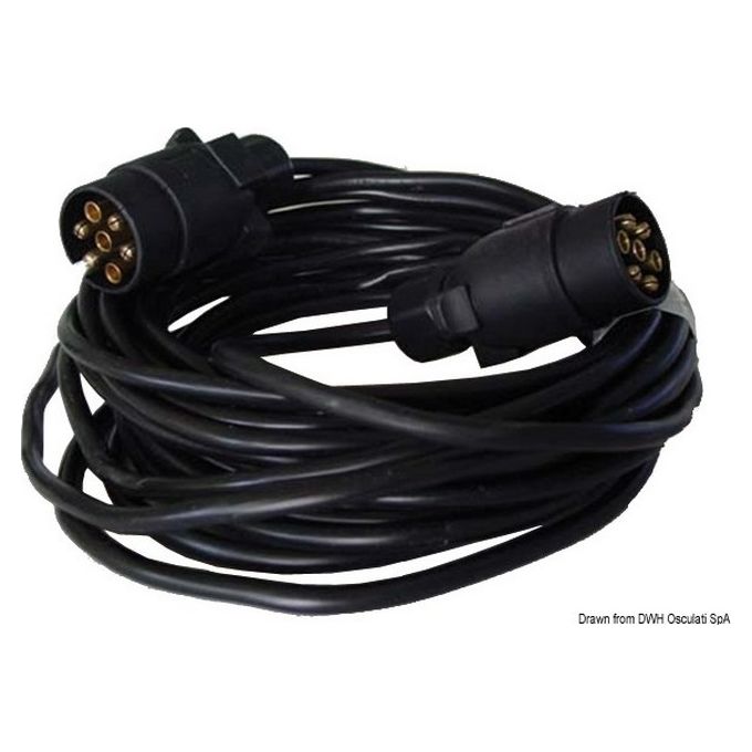 Cavo prolunga rimorchio 2 spine-7 poli 10 m 02.024.07