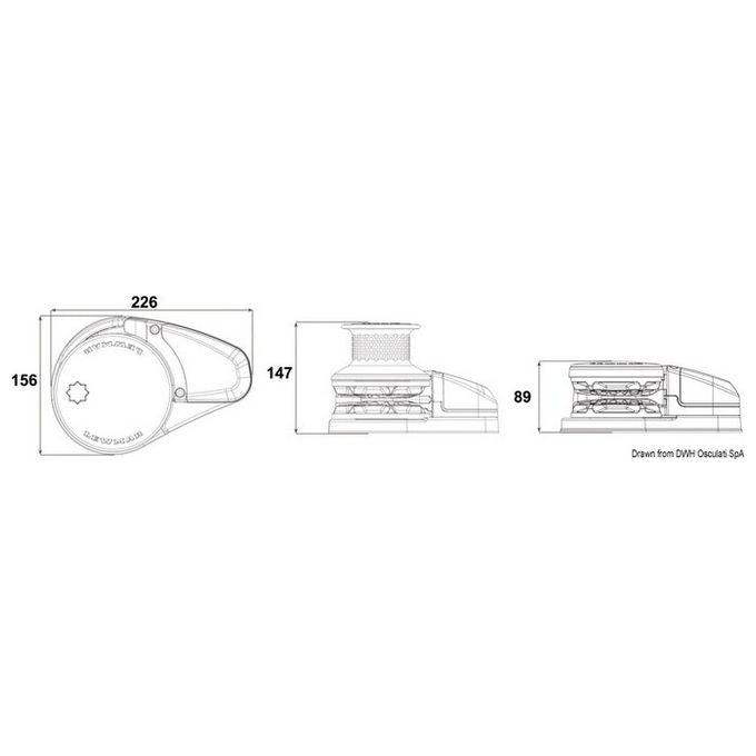 Lewmar VX2 basso 12V 700W 8mm