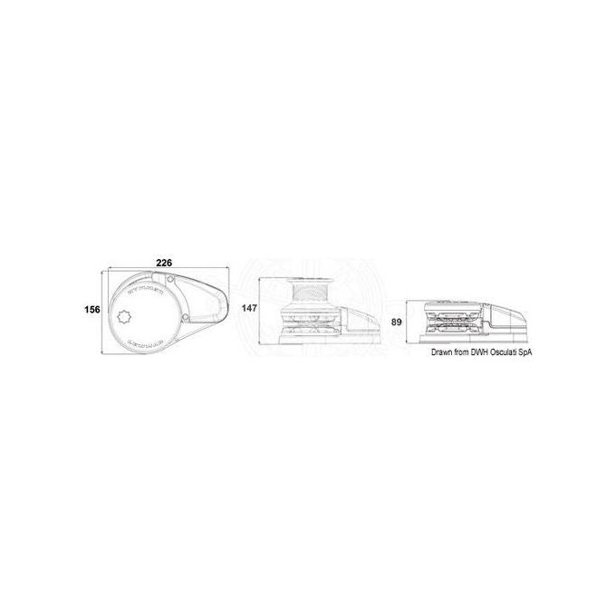 Lewmar VX3 basso 24V 1500W 8mm