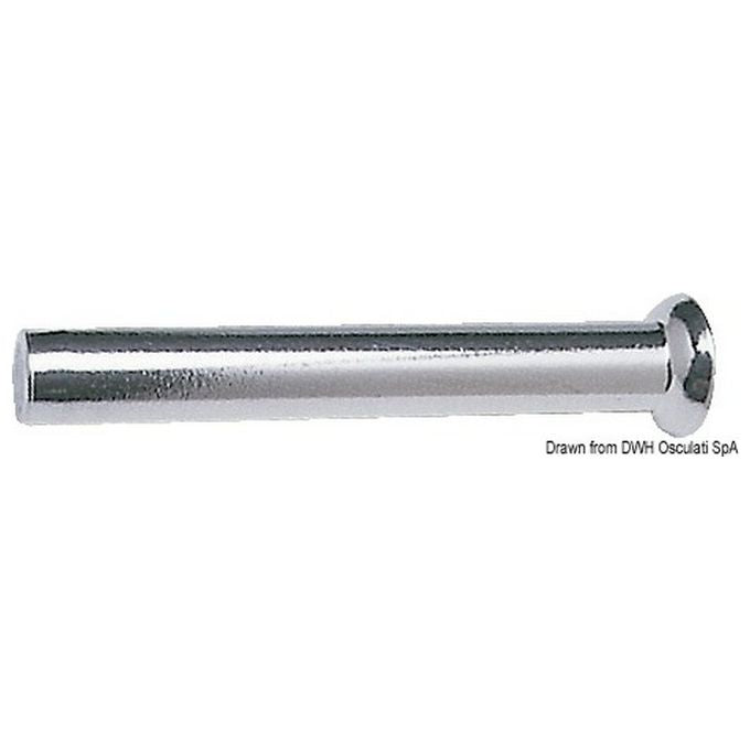 Blue wave Terminale inox, testa diametro 7 mm