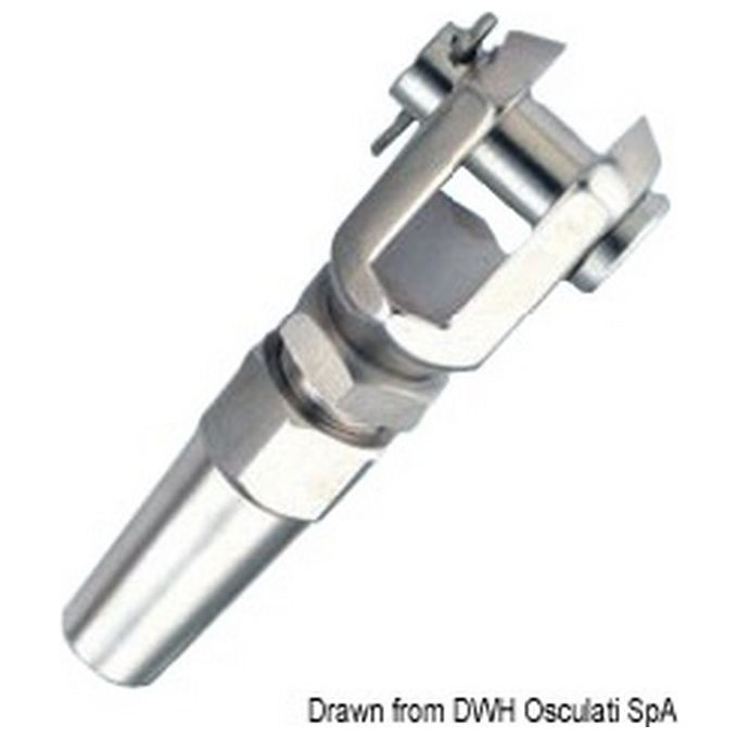 Terminale inox forc. diametro 12 mm 05.408.12