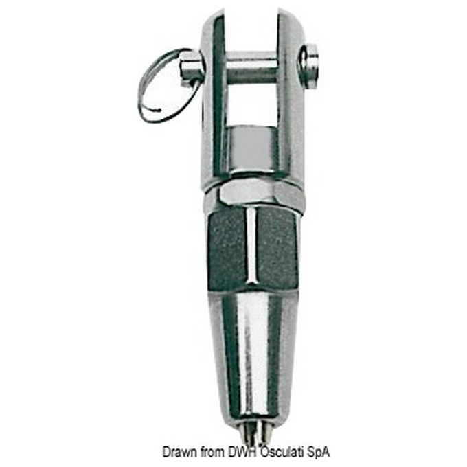 Terminale inox forcella diametro 7 mm 05.661.70