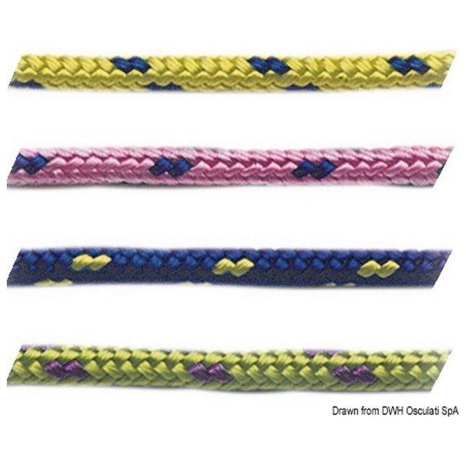 Treccia fluorescente mm 4 blu 06.420.04BL