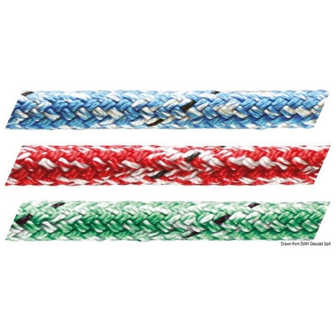 Cima Marlow Doublebraid marble color blu 6 mm