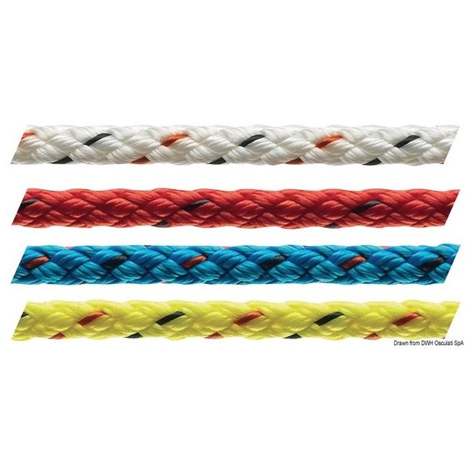 Treccia Marlow prestirata mm 6 rossa
