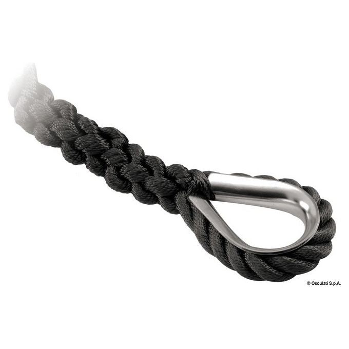 Cima ormeggio nera 14 mm x 12 m 06.443.04