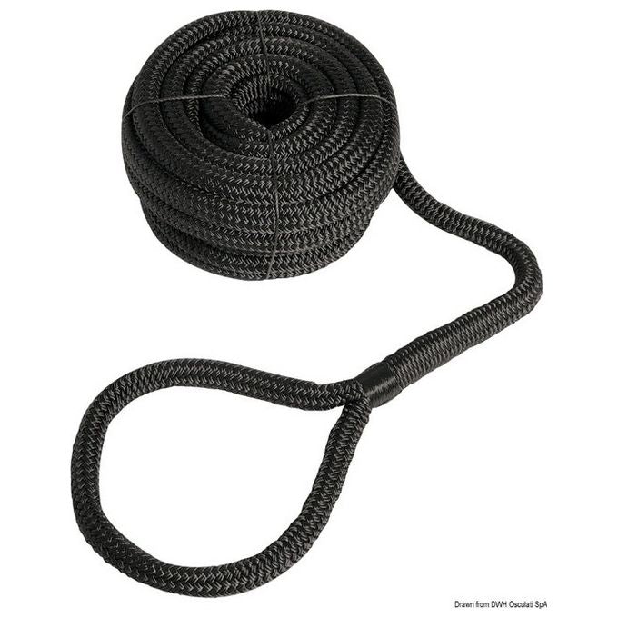 Cima con occhio 24 mm x 15 m nera 06.444.99