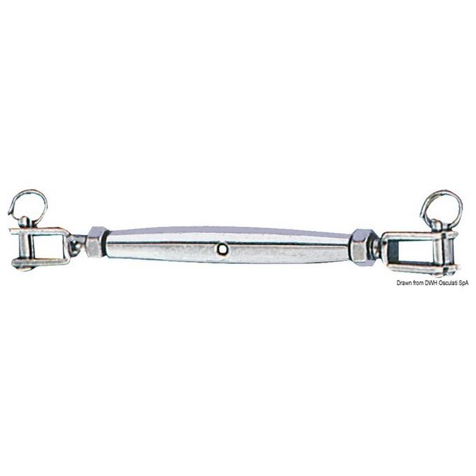 Tenditore inox 16 mm due forcelle fisse 07.197.16
