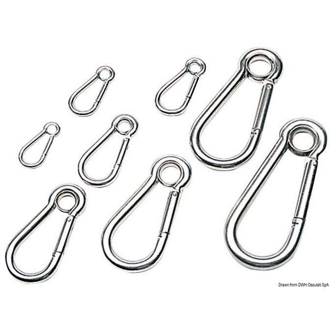 Moschettone inox occhio mm 8 09.186.08