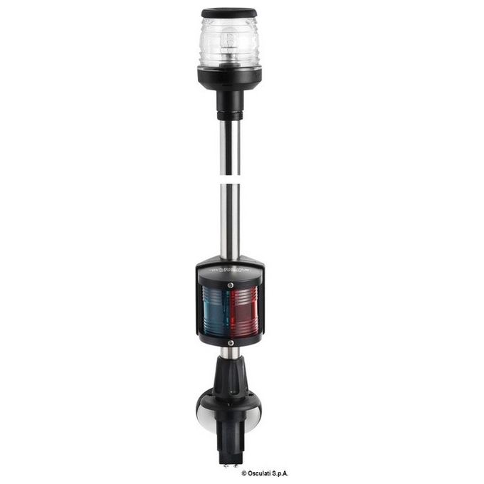Asta combinata incasso 100 cm nera 11.166.01