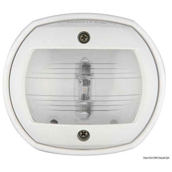 Fanale a led poppa carcassa bianca 11.448.14