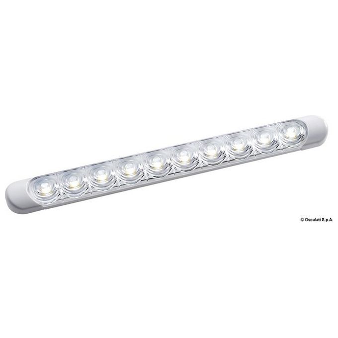 Plafoniera LED da appoggio bianca 230x24x11 mm 13.192.00