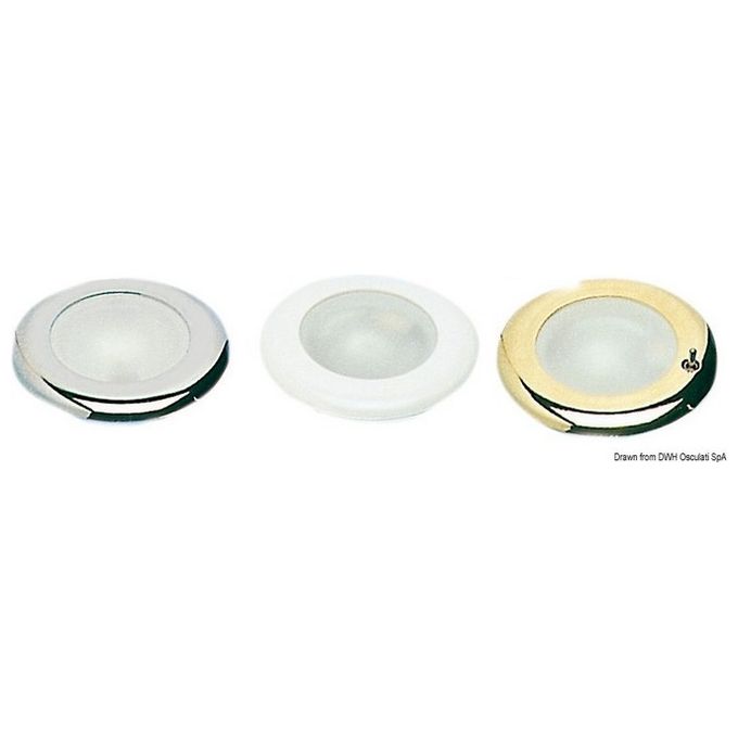 Batsystem Plafoniera Nova ABS cromato con interruttore