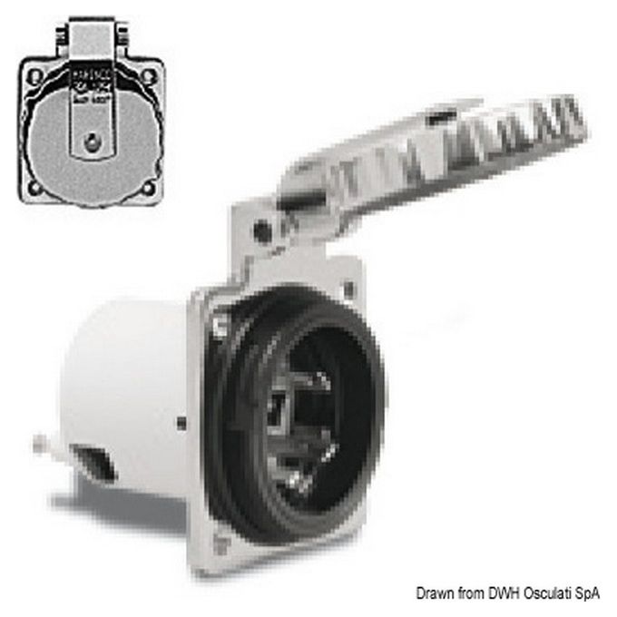 Marinco Presa inox Marinco 16-30 A