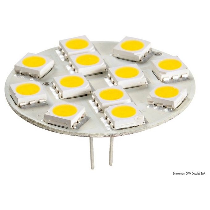Lampadina 12 LED G4 diametro 30 mm attacco posteriore 14.450.02
