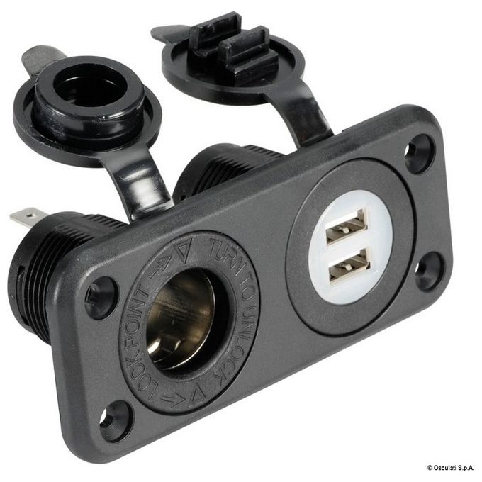 Presa accendisigari + doppia USB 14.516.02
