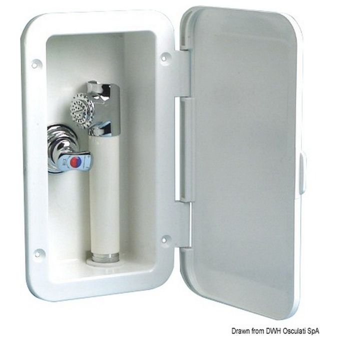 Box doccia con miscelatore tubo PVC 2,5 m a parete 15.239.01