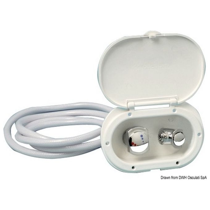 Box doccia cromato tubo PVC 4 m uscita posteriore 15.240.31