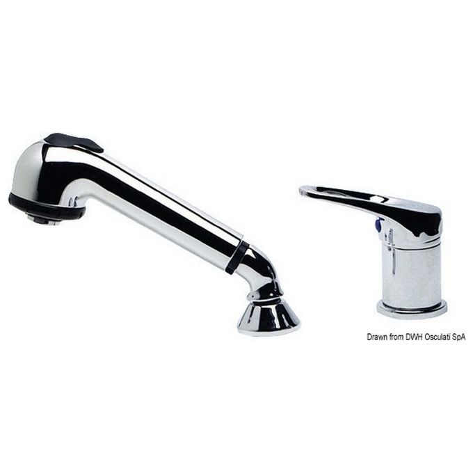 Miscelatore monocomando + doccia estraibile 17.016.00