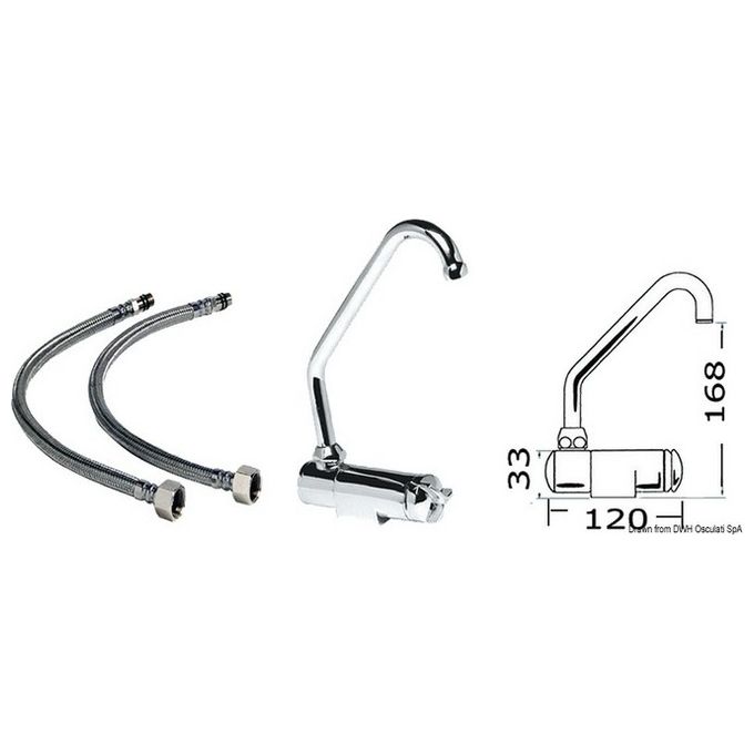 Miscelatore rotante caldo-freddo alto 17.049.00