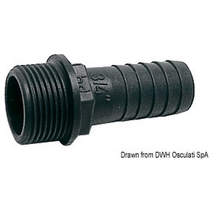 Portagomma PP maschio 1-2'' x 16 mm 17.234.02
