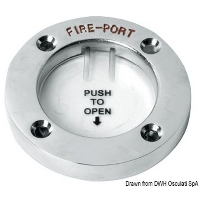 Portellino ''Fire Port'' inox 17.680.01